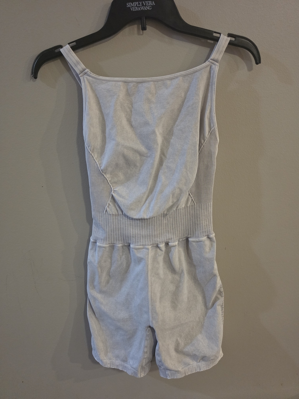 Free People Movement Seamless Ribbed Active Romper Onesie Heather Gray M/L